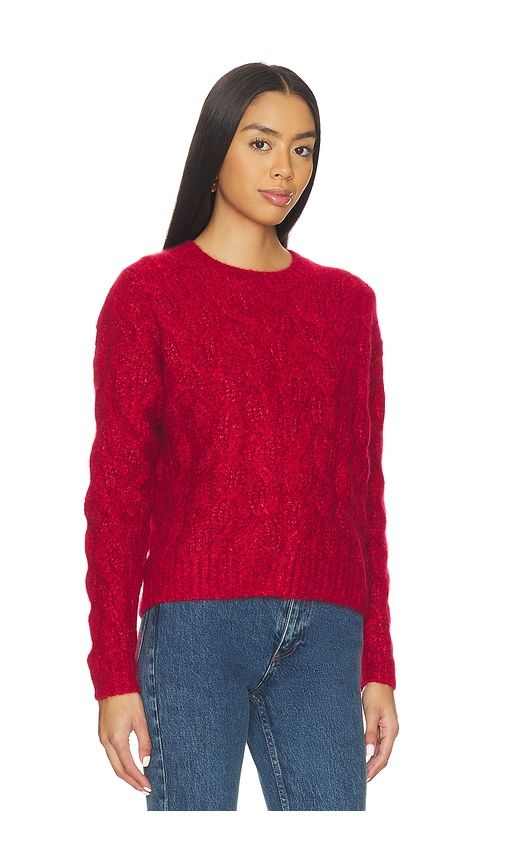 Cable Crew Sweater in Red. - size M (also in S) - Autumn Cashmere - Modalova