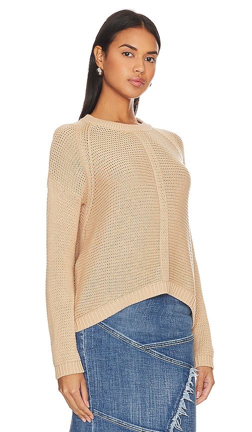 Open Stitch Crew Neck in Tan. - size L (also in XL) - Autumn Cashmere - Modalova
