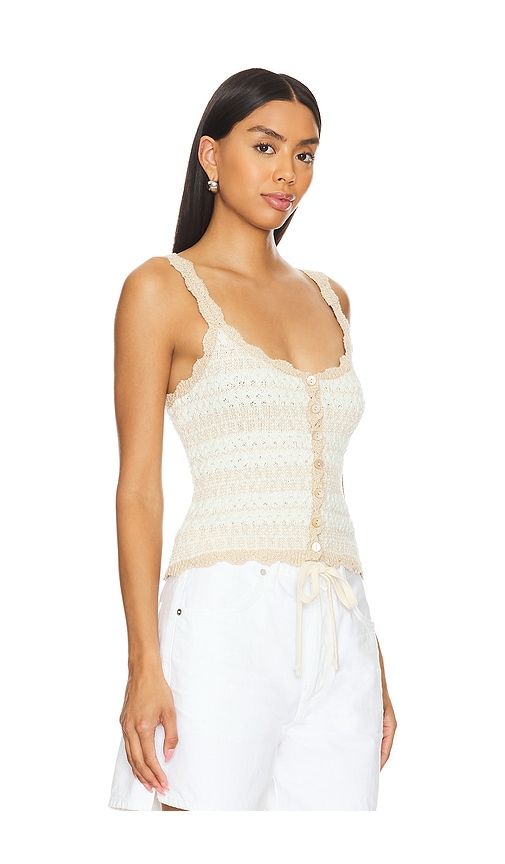 Textured Scalloped Tank in Tan. - size S (also in XL) - Autumn Cashmere - Modalova