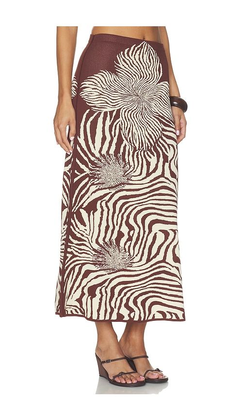 Jazlyn Skirt in Brown. - size L (also in M, S, XS) - Alexis - Modalova