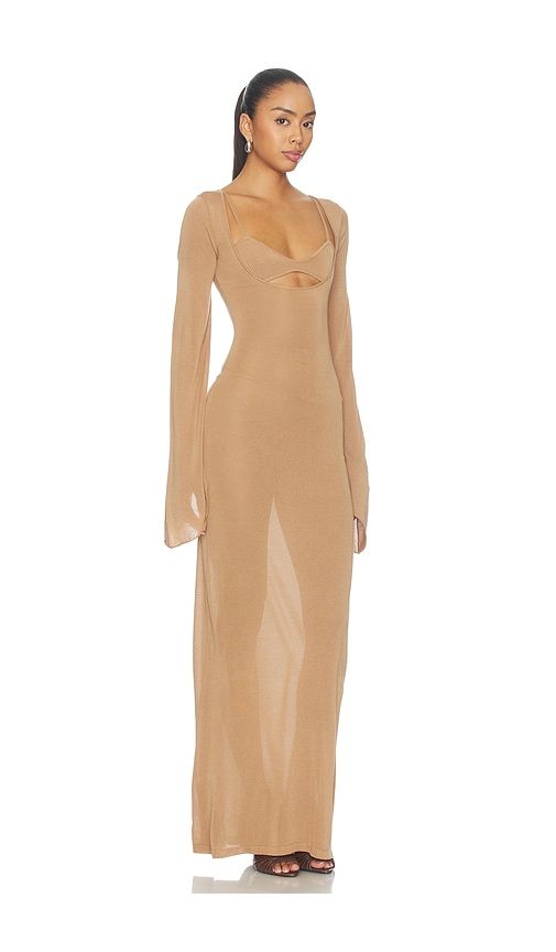 Zair Dress in Brown. - size L (also in M, S, XS) - Aya Muse - Modalova