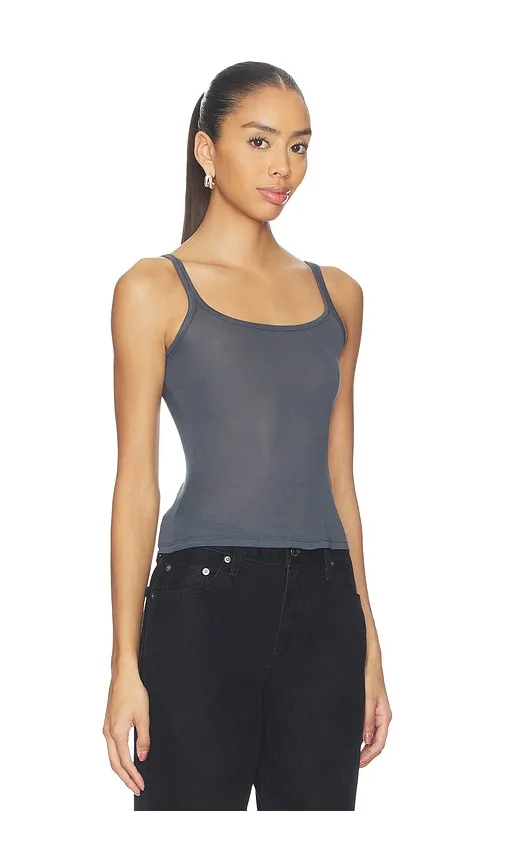 Scoop Tank in Slate. - size M (also in S) - Aya Muse - Modalova
