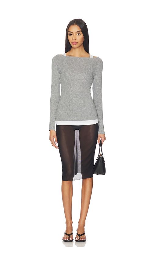 Boatneck Long Sleeve Tee in . Taglia L. Also in M - Aya Muse - Modalova
