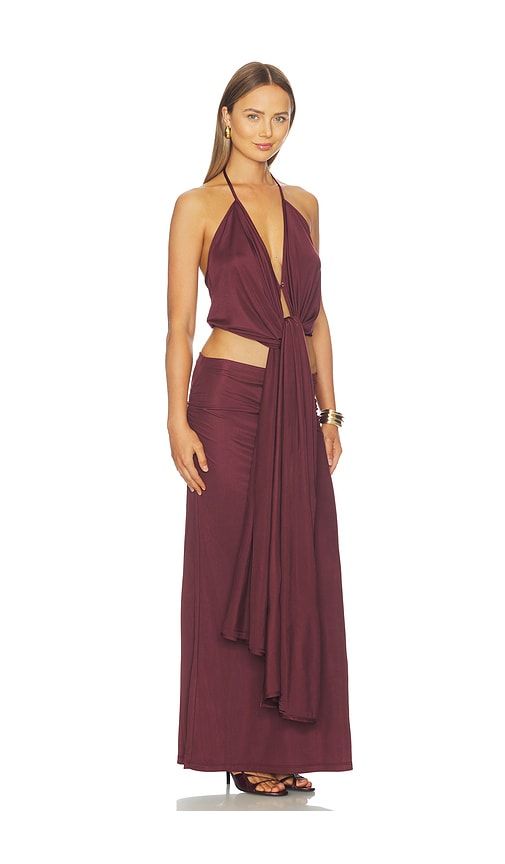Kaima Top in Wine. - size L (also in S, XS) - Aya Muse - Modalova