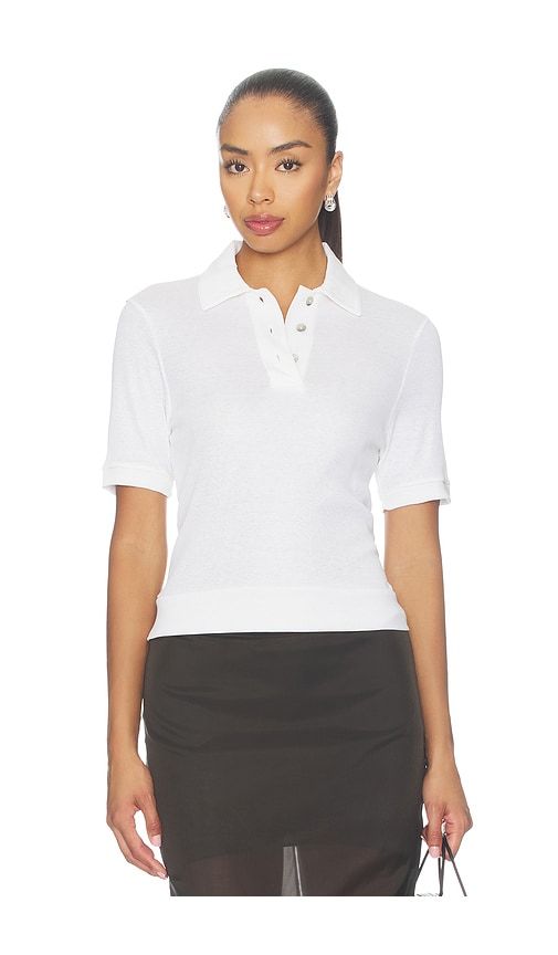 Double Polo Tee in Grey. - size L (also in M, S, XS) - Aya Muse - Modalova