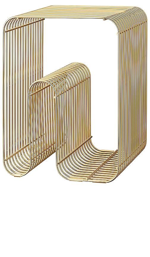 AYTM Curva Stool in Metallic Gold - AYTM - Modalova