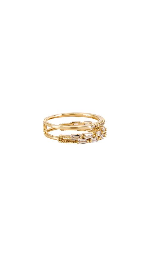 Clara Baguette Ring in Metallic - BRACHA - Modalova
