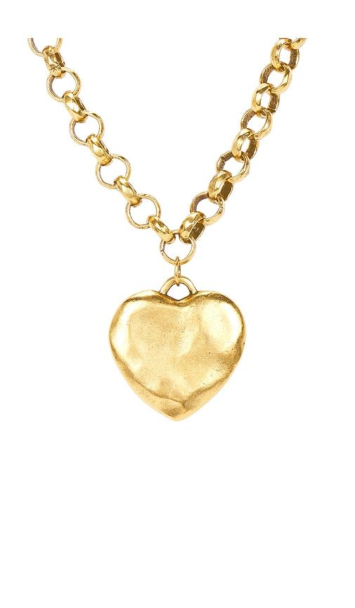 Puffy Heart Necklace in Metallic - BRACHA - Modalova