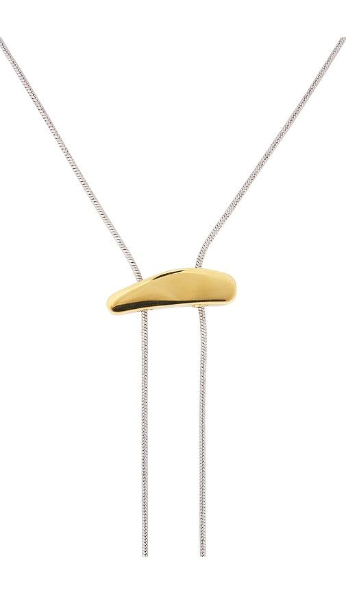 Lauren Lariat Necklace in Metallic Gold - BRACHA - Modalova