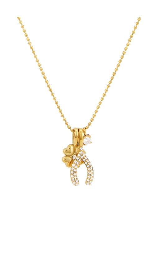 Lucky Wish Necklace in Metallic Gold - BRACHA - Modalova