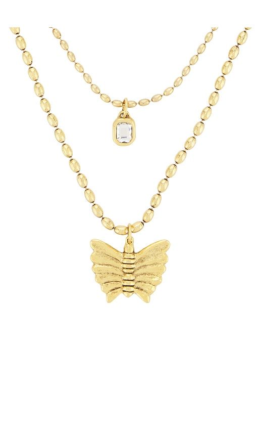 Iris Necklace in & Gold in Metallic Gold - BRACHA - Modalova