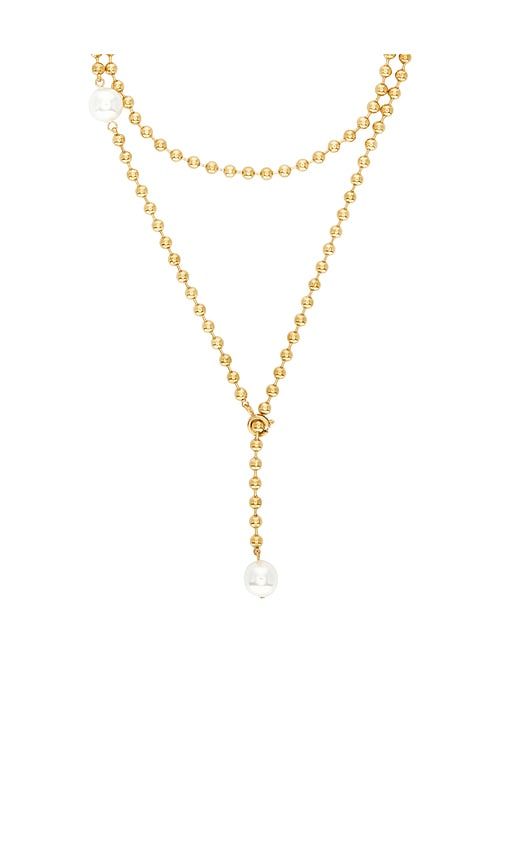 Isla Lariat Necklace in Metallic - BRACHA - Modalova