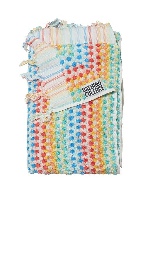 Cosmic Rainbow Organic Body Towel in Multi - Bathing Culture - Modalova