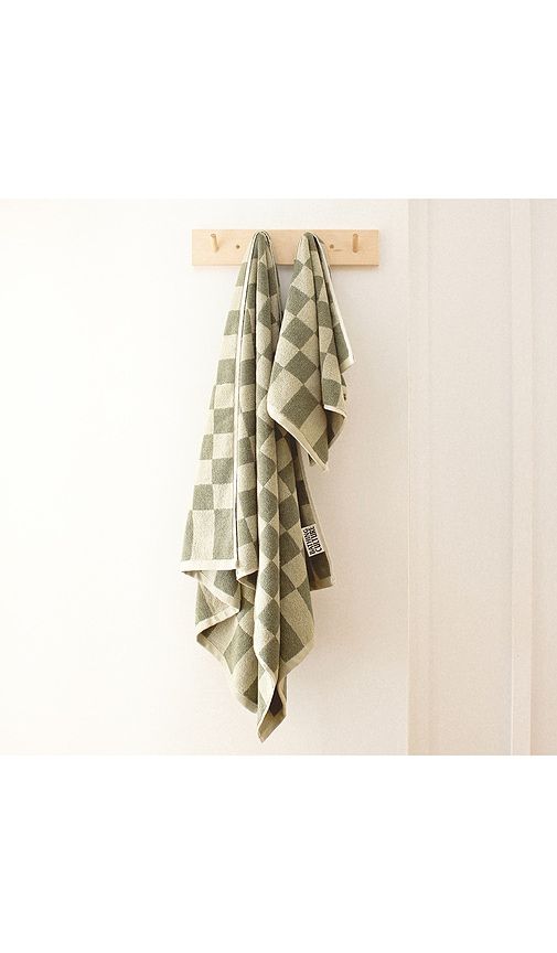Bathhouse Check Organic Body Towel in - Bathing Culture - Modalova