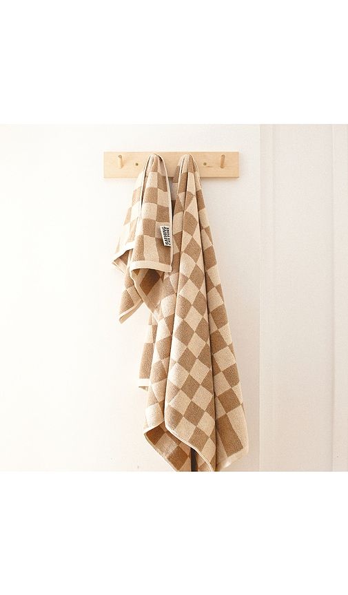 Bathhouse Check Organic Body Towel in - Bathing Culture - Modalova