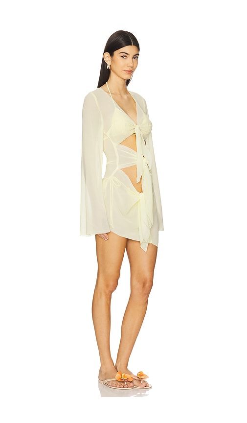 Maci Mini Dress in Yellow. - size M/L (also in XS/S) - Bananhot - Modalova