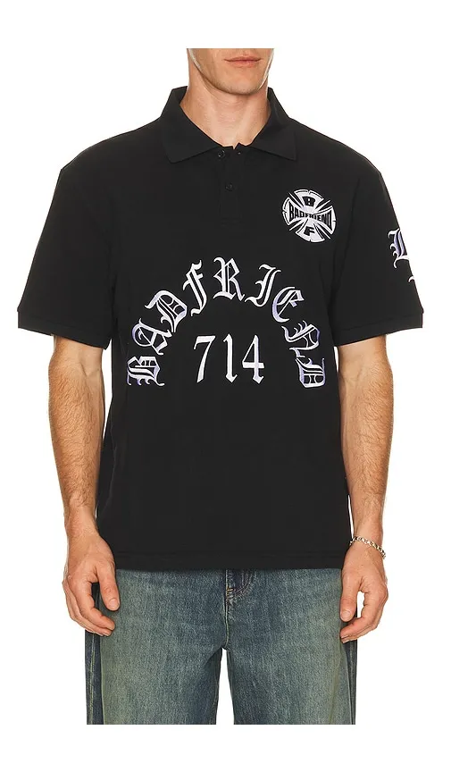 Best Out Embroidered Knit Polo in . - size L (also in S, XL/1X) - Badfriend - Modalova