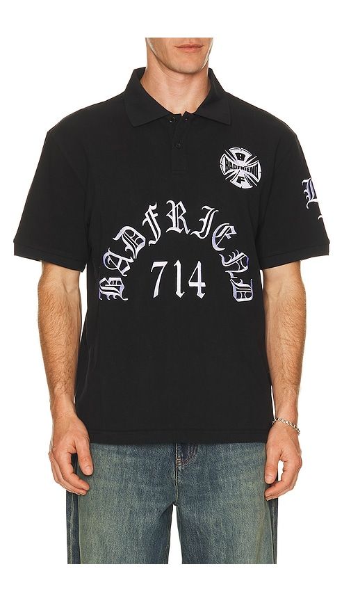 Best Out Embroidered Knit Polo in . - size S (also in L, XL/1X) - Badfriend - Modalova