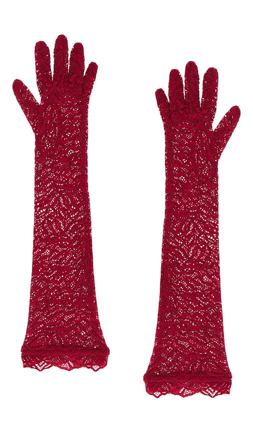 Stretch Lace Elbow Gloves in - Beaufille - Modalova