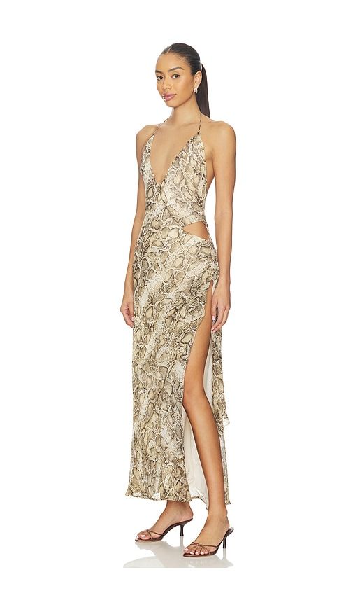 Cyrel Printed Maxi Dress in Grey. - size 2 (also in 4, 6) - Bardot - Modalova