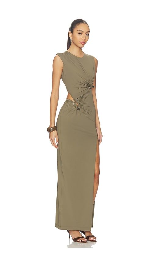 Felix High Neck Maxi Dress in Green. - size 10 (also in 2) - Bardot - Modalova