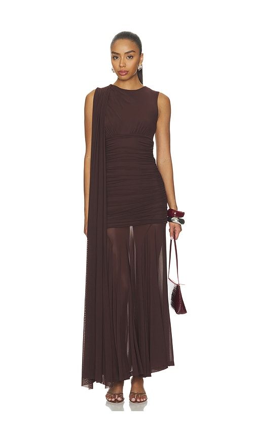 Alverie Mesh Maxi Dress in . - size 10 (also in 12, 2, 4, 6, 8) - Bardot - Modalova
