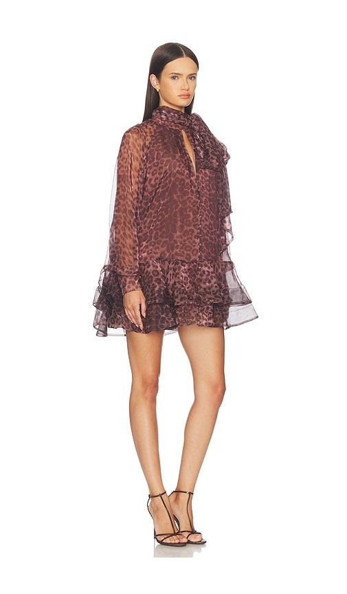 Adrie Babydoll Mini Dress in Brown. - size 4 (also in 2, 6, 8) - Bardot - Modalova
