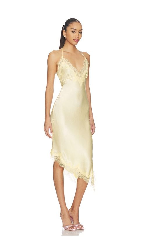 Silvio Halter Mini Dress in Yellow. - size 10 (also in 6) - Bardot - Modalova