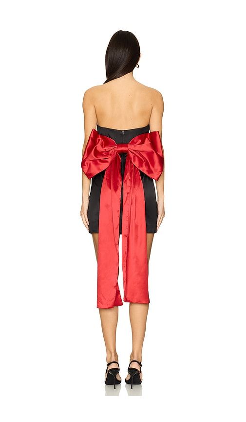 Eleni Bow Back Satin Dress in . Taglia 4. Also in 6 - Bardot - Modalova