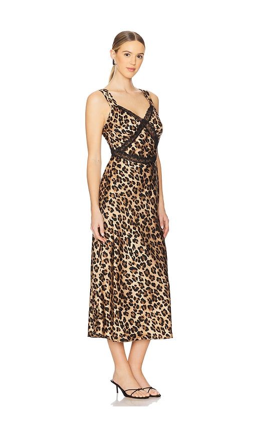 Emory Satin Slip Dress in Brown. - size 4 (also in 2) - Bardot - Modalova