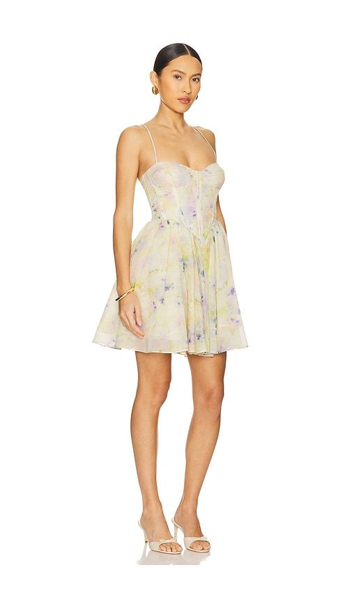 Ashta Corset Mini Dress in Lemon. - size 10 (also in 12, 8) - Bardot - Modalova