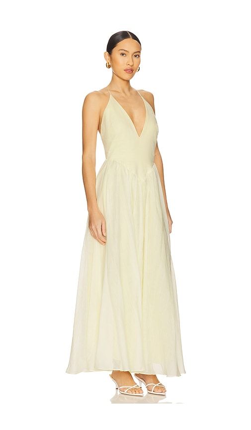 Arletha Halter Maxi Dress in Lemon. - size 10 (also in 12, 4, 6, 8) - Bardot - Modalova