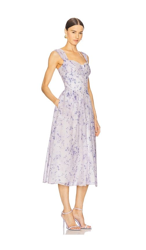 Malea Midi Dress in Blue. - size 4 (also in 6, 8) - Bardot - Modalova