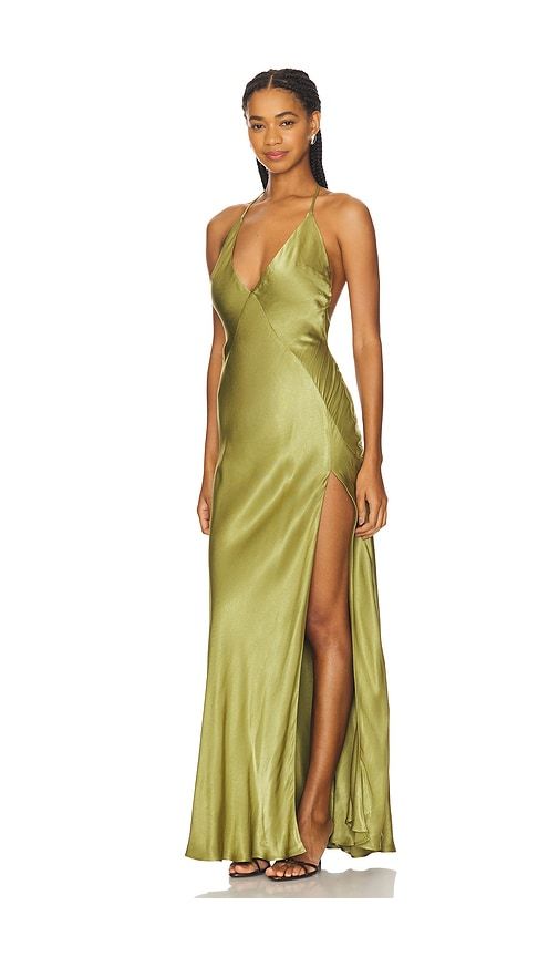 Yve Halter Dress in Sage. - size 6 (also in 8) - Bardot - Modalova