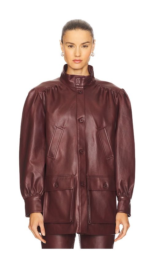 Clements Faux Leather Jacket in . - size M (also in S, XS) - Bardot - Modalova