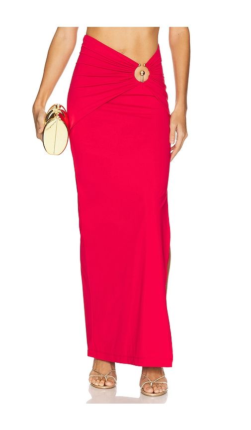 X REVOLVE Neve Maxi Skirt in Red. - size M (also in S, XS) - Bardot - Modalova