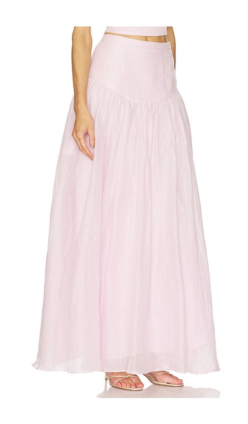 Amorette Ramie Maxi Skirt in Pink. - size 2 (also in 4, 6, 8) - Bardot - Modalova