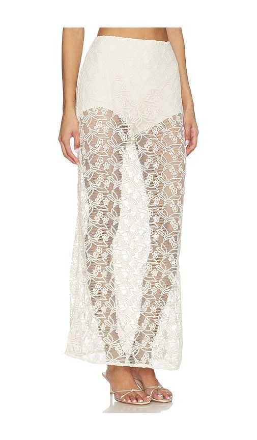 Venetia Sheer Skirt in Beige. - size 10 (also in 12, 2, 4, 6, 8) - Bardot - Modalova