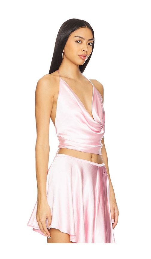 Andreama Satin Halter Top in Blush. - size 10 (also in 12, 6, 8) - Bardot - Modalova