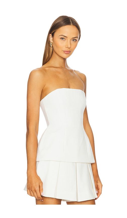 Helenia Longline Strapless Top in White. - size 12 (also in 2) - Bardot - Modalova
