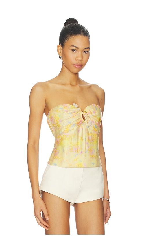 Amina Strapless Top in Lemon. - size 10 (also in 2, 4, 6, 8) - Bardot - Modalova