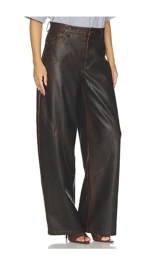 Napolen Leather Pants in Brown. - size 32 (also in 34, 36) - Baum und Pferdgarten - Modalova
