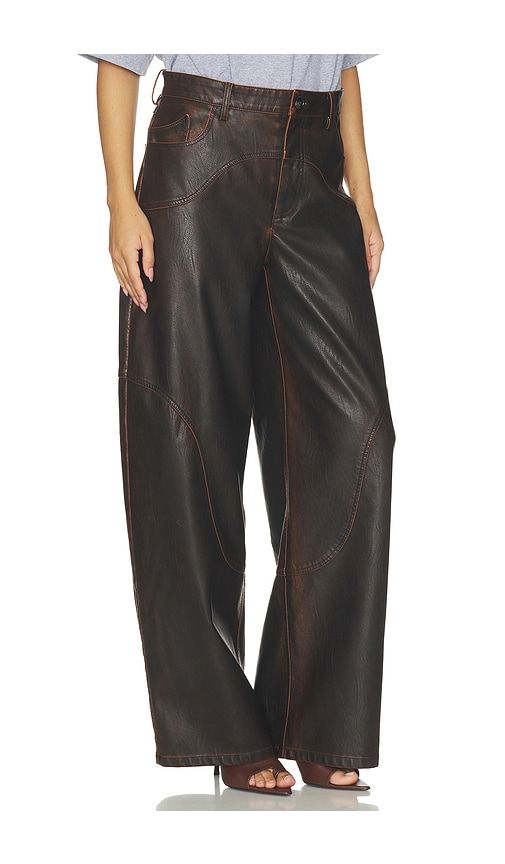 Napolen Leather Pants in Brown. - size 36 (also in 32, 34) - Baum und Pferdgarten - Modalova