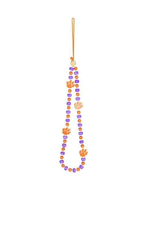 Clemson University Beaded Phone Charm in Purple,Pink - BaubleBar - Modalova