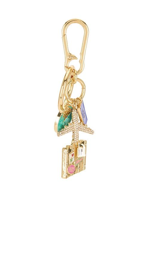 World Traveler Cluster Bag Charm in Metallic - BaubleBar - Modalova