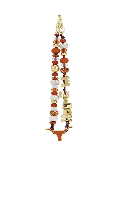 University Of Texas At Austin Beaded Phone Strap in Orange - BaubleBar - Modalova
