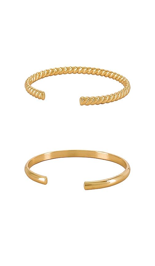 Arlo Cuff Set in Metallic - BaubleBar - Modalova
