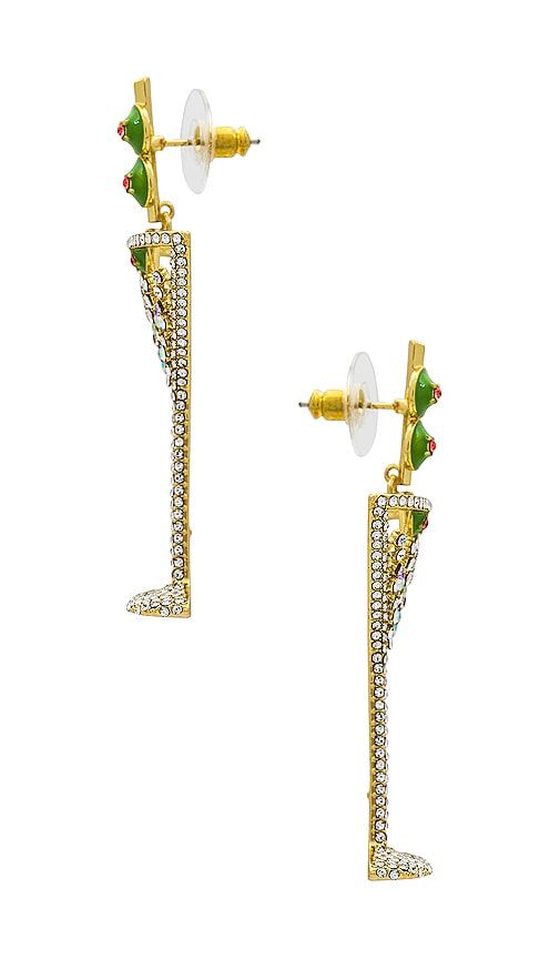 Pimento Memento Martini Earrings in Metallic Gold - BaubleBar - Modalova