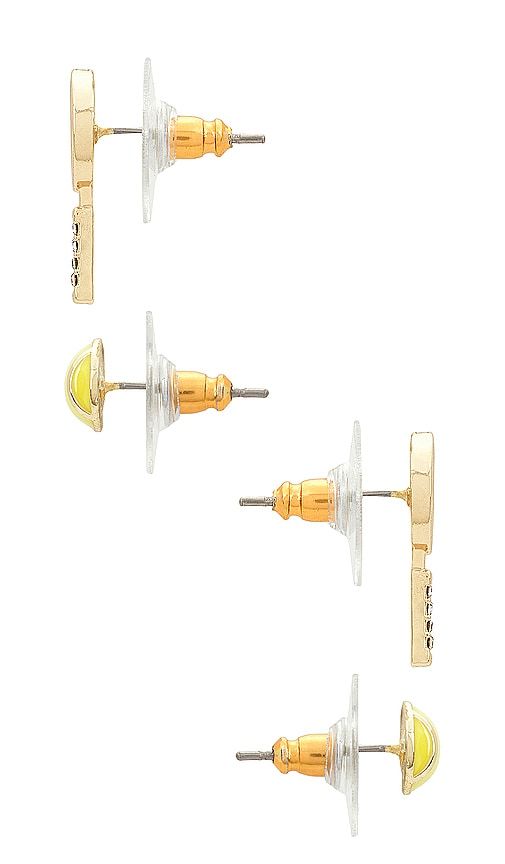 Tennis Stud Earring Set in Metallic - BaubleBar - Modalova