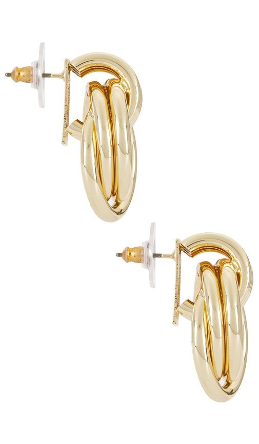 Interlocking Hoop Earrings in Metallic - BaubleBar - Modalova